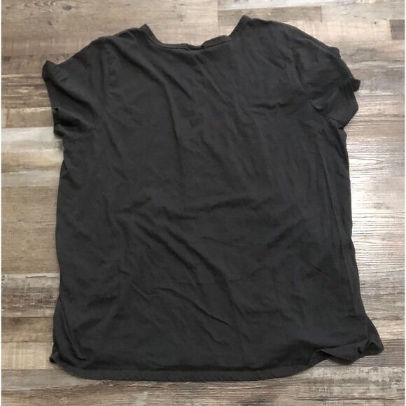 Torrid Black Cotton V-Neck Ladder Slash Tee Womens Plus 4X - Picture 4 of 6